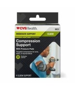 CVS Health Moderate Compression Support Elbow Pads, Medium - $19.32
