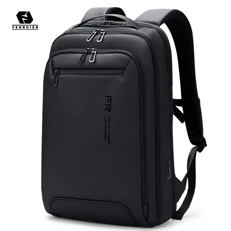 Fenruien Fashion Men Backpa Waterproof Multifunction USB Charging School Bag Bac - £97.10 GBP