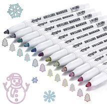 Leceha Metallic Glitter Outline Markers Pens 12 Colors Drawing Kids Teens - €8,60 Leceha Metallic Glitter Outline Markers Pens 12 Colors Drawing Kids Teens - €8,60 EUR