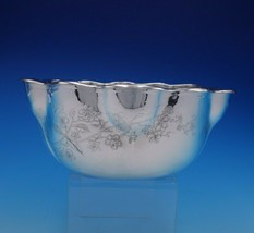 Whiting Sterling Silver Fruit Bowl with Acid Etched Flowers #1543E (#3331) - £679.78 GBP