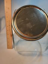 Large Glass Tilted Candy Jar with Lid image 4