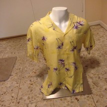 VTG OP Ocean Pacific Hawaiian Button Front Shirt 80s Surf Beach Wear Rayon m - £82.18 GBP