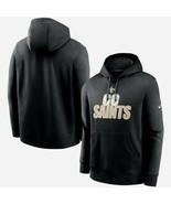 New Orleans Saints Mens Nike Local Club Fleece Pullover Hoodie - 3XL - NWT - $47.99