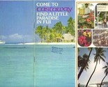 FIJI Cruise Map &amp; Castaway Brochure 1970&#39;s Blue Lagoon  - $14.83