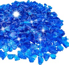 LIYYOO Fire Glass Rocks for Fire Pit,1/2 Inch 10 Pounds Cobalt Blue Fire... - $53.44