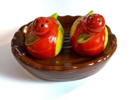 Vintage RELCO Japan Ceramic Ducks In Nest Hand Painted Salt &amp; Pepper Set... - £9.52 GBP