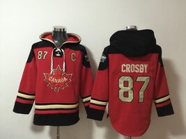 Canada Sidney Crosby Red Lace-Up Pullover Jersey Hoodie  - $59.25