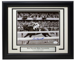 Ron Turcotte Unterzeichnet Eingerahmt 8x10 1973 Belmont Pfähle Pferderennen Foto - £91.29 GBP