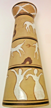 Formalities Vase Ethnic Collection by Baum Bros. African Decor Horses People 12&quot; - £20.07 GBP