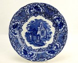 Flow Blue Plate, George Jones &amp; Sons, Abbey 1790, Church Scene, Vintage/... - $39.15