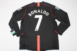 manchester united jersey 2007 2008 shirt black cristiano ronaldo epl style - £59.25 GBP