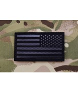 Infrared Blackout IR Reverse US Flag Patch SWAT Tactical Police Gang Enf... - $23.33