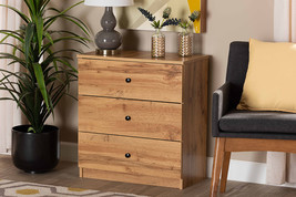 Sheraton Oak Brown 3-Drawer Storage Chest - $143.00