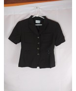 Preston &amp; York Petites Women&#39;s Brown Short Sleeve Blazer Jacket Size 6P - $27.31 CAD