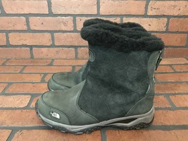 The North Face Black Hiking Winter Fur Boots Primaloft Size 9.5 - $52.93