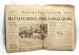 Niagara Falls Gazette Home Edition Niagar Falls, NY. January 27, 1938 Ne... - $11.88