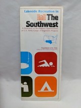 Vintage 1975 Lakeside Recreation In The Southwest Army Office Chief Engineer Map - £28.15 GBP