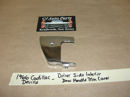 OEM 66 Cadillac Deville LEFT DRIVER SIDE INTERIOR PANEL DOOR HANDLE BEZE... - £27.25 GBP