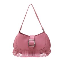 New Designer Solid Colour Pu Leather  Bag for Women Fashion Tel Armpit Hobo Bag  - £80.43 GBP