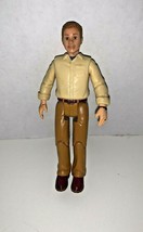 Fisher price loving family dollhouse dad brown hair pants yellow shirt 2... - $7.27