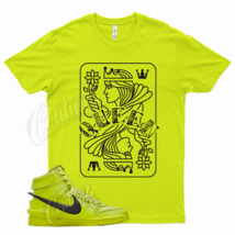 Yellow QUEEN Shirt for Ambush N Dunk Atomic Green Flash Lime Neon Volt Tennis - £20.67 GBP+