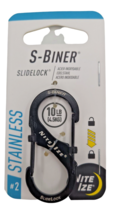 Nite Ize S-Biner SlideLock Stainless Steel Carabiner #2 - Black - £6.76 GBP