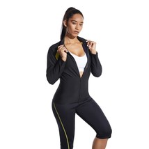  body shaper weight loss zipper sweat top fitness workout shirt shapers outdoor running thumb200
