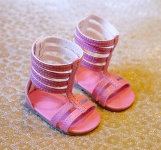 NEW American Girl Doll Sandals from Artsy Side Truly Me Meet Outfit Gladiator - £10.90 GBP