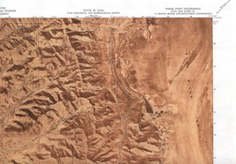 Pokes Point Quadrangle Utah 1968 USGS Orthophotomap Map 7.5 Minute Topog... - $23.99