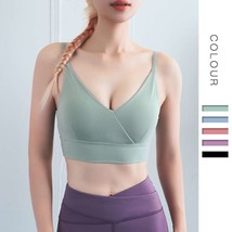 Breathable sports bra women, Womens Bra, Workout bras for women - XL, Green - £24.44 GBP