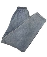 Vtg 80s 90s jeans high waist elastic acid wash mom 9/10 street wear USA ... - £18.64 GBP