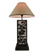 Rustic Western Pinecones On Branch Forest Wood Metal Bedside Desktop Tab... - $140.99