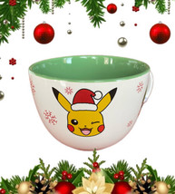 24 oz Silver Buffalo Pokemon Mug Cup Ramen Soup Bowl Holiday Christmas Pikachu - $24.65