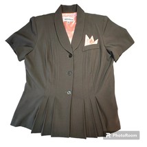 Danny &amp; Nicole Women&#39;s 14P Brown Short Sleeve Blazer - $32.71