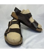 Birkenstock Betula 290 Brown Back Strap Leather Sandals Men US 11.5 Cork... - £91.53 GBP