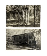 Walker Minnesota Leech Lake RPPC Postcard Lot of 2 Journeys End Lodge Lo... - $7.60