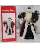 JC Penney Vintage Santa Claus Tree Topper Table Decor 13 ” Red Robe Santa - $727.09 MXN