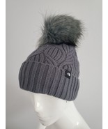 THE NORTH FACE WOMEN&#39;S / YOUTH OMEGA FUR POM BEANIE Vanadis Grey Onesize - $47.35 CAD