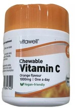 Chewable Vitamin  C 1000mg For immunity Orange Flavour Vegan Friendly - $252.28 MXN