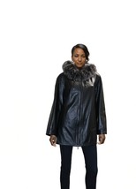 Barya New York Women&#39;s Reversible Genuine Leather Jacket - £315.61 GBP