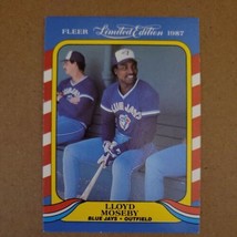 LLOYD MOSEBY 1987 FLEER LIMITED EDITION #29 OF 44 - $2.23