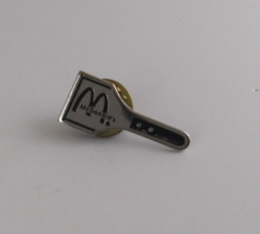 McDonald&#39;s Silver Spatula McDonald&#39;s Employee Lapel Hat Pin - £5.72 GBP
