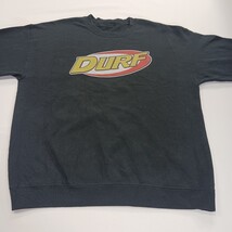 During Men's Black Long Sleeve Pullover Graphic Sweatshirt Measured Chest 46" image 9