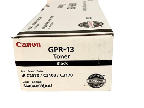 Genuine Canon Black Toner  GPR-13 for IR C2570 /C3100 /C3170 - £48.13 GBP