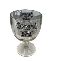 Vintage Olympia Beer Clear Glass Thumbprint Beer Glass - £6.35 GBP