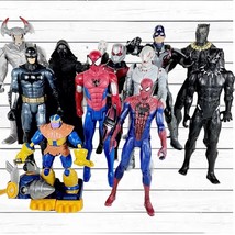 10 &amp;12 Inch Marvel/DC/Star Wars Action Figures Lot Spider-Man, Batman, Kylo Ren - £23.73 GBP