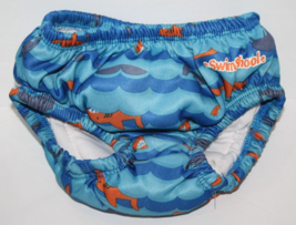 Aqua Leisure Boys 18 - 22 Pounds 12 Month Swim School Swim Pants Shark Fish - $7.80