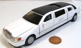 Kinsmart 1999 Lincoln Town Car Stretch Limousine Las Vegas 1:38 White   RUZ - £5.44 GBP