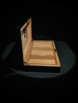 Elie Bleu Stars & Stripes "  Cigar Humidor 110 Count NIB Made in France image 8