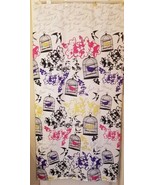 Birds Bird Cage Flowers Floral 100% Polyester Shower Curtain FREE SHIPPING - £15.12 GBP